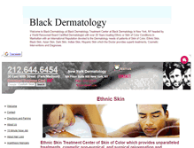 Tablet Screenshot of blackdermatology.org
